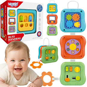 WOOPIE BABY Senzorická Manipulační Kostka 6v1 Edukační Interaktivní Hračka WOOPIE BABY Senzorická Manipulační Kostka 6v1 Edukační Interaktivní Hračka