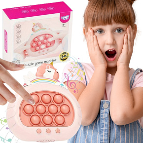 WOOPIE Hra POP IT Elektrická Antistresová Dovednostní Jednorožec