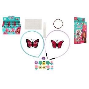 Kreativní sada Vytvoř si čelenku mix druhů v krabičce 12,5x23x2,5cm 24ks v boxu