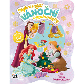 Vánoční omalovánky se samolepkami Disney Princezny Vánoční omalovánky se samolepkami Disney Princezny