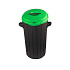 Eco Solution – Odpadkový koš s víkem 35L - Zelený