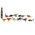 Dinosaurus 6 ks plast 2 druhy v blistru 7x43cm