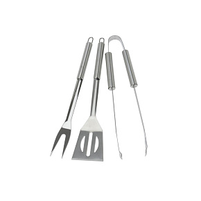 Sada grilovacího náčiní 3ks - Kleště, špachtle, vidlička