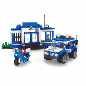 Kompatibilní stavebnice BLOXO policie stanice 194 ks Kompatibilní stavebnice BLOXO policie stanice 194 ks