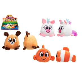 Zvířátko plyšové 10x8cm mix druhů 24 ks v boxu 24m+ Zvířátko plyšové 10x8cm mix druhů 24 ks v boxu 24m+