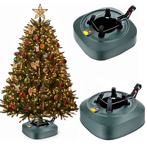 Stojan na vánoční stromek premium, pevný, těžký, velký, pro stromek do max 2,5 m, základna s automatickým mechanismem, zelený Stojan na vánoční stromek premium, pevný, těžký, velký, pro stromek do max 2,5 m, základna s automatickým mechanismem, zelený