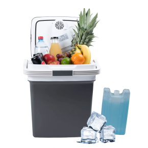 Portable car cooler, 29L, 220-240V DC12V, heating function, free insert, graphite Portable car cooler, 29L, 220-240V DC12V, heating function, free insert, graphite