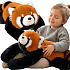 WOOPIE Zátěžový plyšák panda červená, antistresový senzorický těžkomedvídek 65cm 2500g