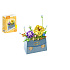 Stavebnice mini KOCO Květina v kabelce plast 223ks v krabičce 11x15x6cm