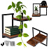 Wall Plant Stand Hanging Shelf for Flowers Decorations 2 Levels Loft ModernHome