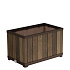 Deco obdélníkový květináč Walnut