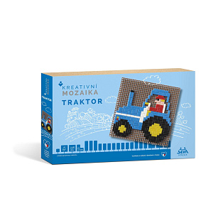 Kreativní mozaika Traktor 338 dílků v krabici 24x16x3cm Kreativní mozaika Traktor 338 dílků v krabici 24x16x3cm