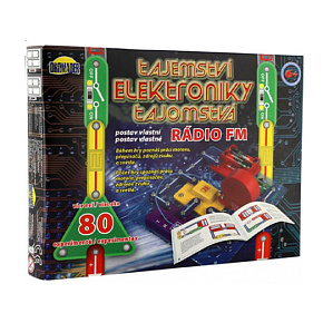 Tajemství elektroniky - Rádio 80 experimentů na baterie v krabici 30x24,5x3,5cm od 6 let