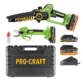Sada aku ruční pilka PKA35Li a nůžky na větve ES25Li Procraft PA168SET Sada aku ruční pilka PKA35Li a nůžky na větve ES25Li Procraft PA168SET