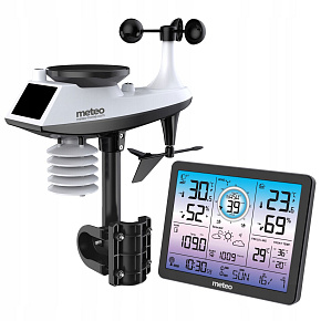 Weather station + wind and precipitation gauge Weather station + wind and precipitation gauge