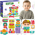 WOOPIE BABY Interaktivní manipulační tabule pro kluky Busy Car 3v1, smyslový kufřík