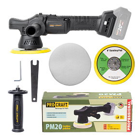 Aku leštička Procraft PM20bb (bez baterie a nabíječky) Aku leštička Procraft PM20bb (bez baterie a nabíječky)