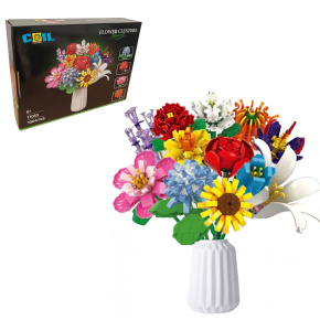 Lebula stavebnice květiny kytice 1009ks. sada