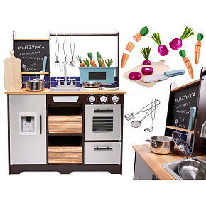 Dřevěná kuchyňka pro děti MDF s příslušenstvím LOFT XXL 96 cm