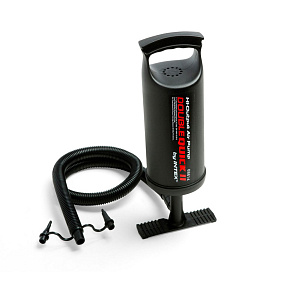 Pumpa ruční dvoukomorová s doplňky plast 36cm v krabici Pumpa ruční dvoukomorová s doplňky plast 36cm v krabici