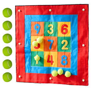 MASTERKIDZ Čtvercový Terč Na Suchý Zip Hod Na Cíl Na Tabuli STEM