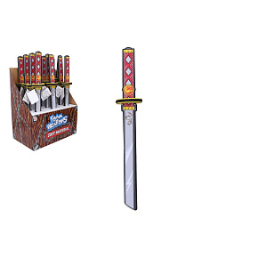Meč katana pěnový měkký 54cm 12ks v boxu Meč katana pěnový měkký 54cm 12ks v boxu