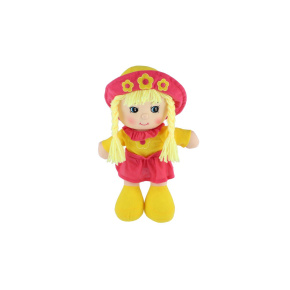 Panenka Květinka hadrová látka 35cm 0m+