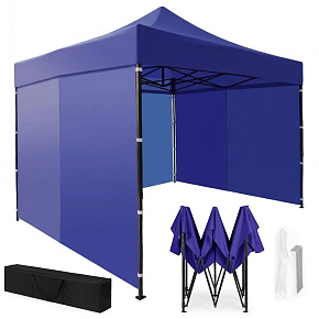 Garden event pavilion automatic pop-up tent, 3x3 m, blue, MultiGarden