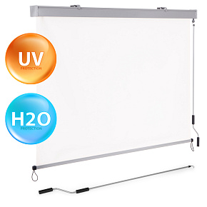 Vertical roll-up awning with crank, balcony, terrace, gazebo, beige, MultiGarden Vertical roll-up awning with crank, balcony, terrace, gazebo, beige, MultiGarden