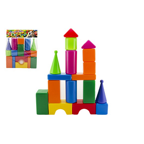 Stavebnice kostky velké 18ks plast v sáčku 40x53x8cm Stavebnice kostky velké 18ks plast v sáčku 40x53x8cm