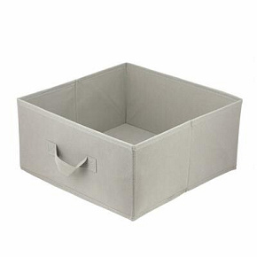 U Textilní krabice 31x31x15 světle hnědá