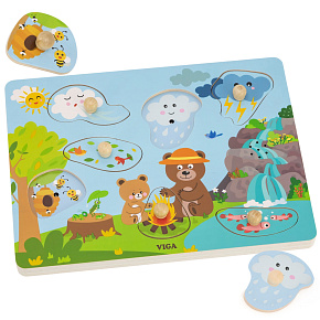 VIGA Puzzle Zvukové Objevujeme Přírodu