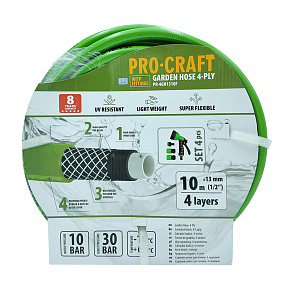 Zelená zahradní hadice Procraft PR-4GH1310F