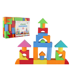 Stavebnice pěnová 81ks v plastové krabici 32x21,5x7,5cm Stavebnice pěnová 81ks v plastové krabici 32x21,5x7,5cm