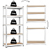 Storage Rack 180x90x40 cm Galvanized Steel, 5 Shelves, 875 kg Capacity ModernHome