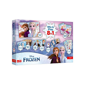 Mix & Play 8v1 Ledové království/Frozen společenská hra v krabici 40x27x5cm Mix & Play 8v1 Ledové království/Frozen společenská hra v krabici 40x27x5cm