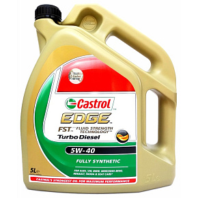 Castrol Olej motorový Castrol EDGE Turbo Diesel 5W-40 5L 90641