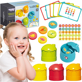 WOOPIE Logická Vzdělávací Hra Třídič Klasifikace Barev