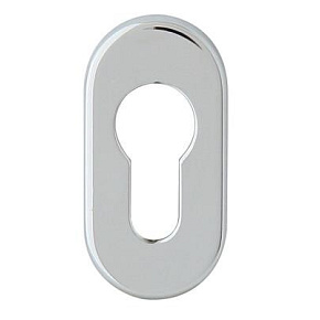 Oválný štítek 0006 na zatlačení M6 chrom