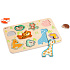 Puzzle/Vkládačka deskové zvířátka dřevo ve fólii 30x21cm 18m+