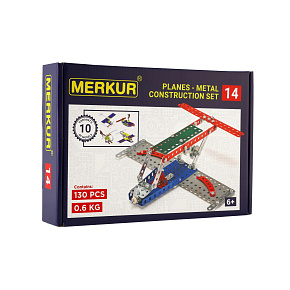 Stavebnice MERKUR 014 Letadlo 10 modelů 141ks v krabici 26x18x5cm Stavebnice MERKUR 014 Letadlo 10 modelů 141ks v krabici 26x18x5cm