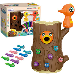 WOOPIE Magnetická Dovednostní Hra Chyť Červíka 2 Datli + 10 Červíků WOOPIE Magnetická Dovednostní Hra Chyť Červíka 2 Datli + 10 Červíků