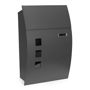 Wall-mounted mailbox galvanized steel anthracite ModernHome