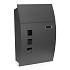 Wall-mounted mailbox galvanized steel anthracite ModernHome