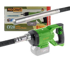 Aku zhutňovač betonu Procraft СV20bb (bez baterie a nabíječky) Aku zhutňovač betonu Procraft СV20bb (bez baterie a nabíječky)
