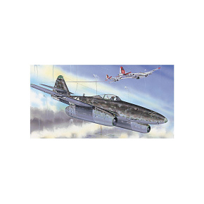 Model Messerschmitt Me 262A 1:72 14,7x17,4cm v krabici 25x14,5x4,5cm