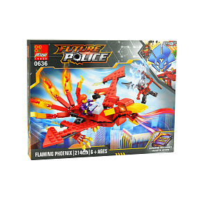 Stavebnice 0636, 214 dílků Future Police - Flaming Phoenix