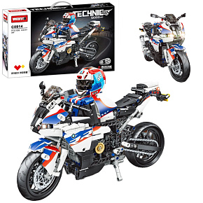 Lebula stavebnice technic sada mega figurka 1036 dílků motocykl motor