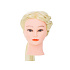 Hlava tréninková kadeřnická přírodní vlasy blond