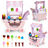 Wooden Ice Cream Cart for Children Shop 12 Pieces ECOTOYS